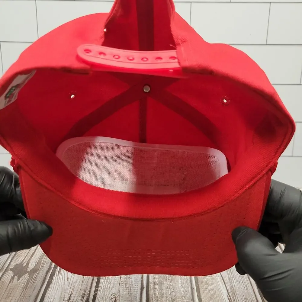 Vintage Papa Johns Pizza Snapback Hat Better Ingredients Better Pizza Red Cap